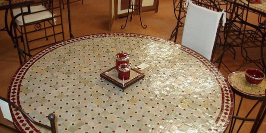 The Art and Craftsmanship of Moroccan Zellige Mosaic Tables