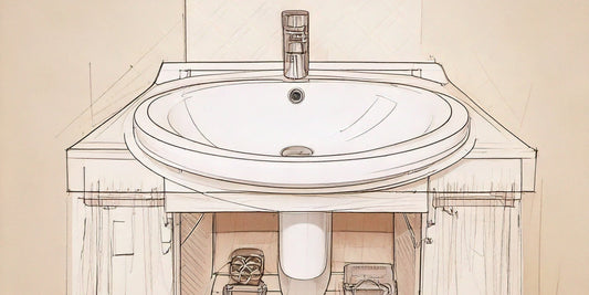 vessel sink being installed
